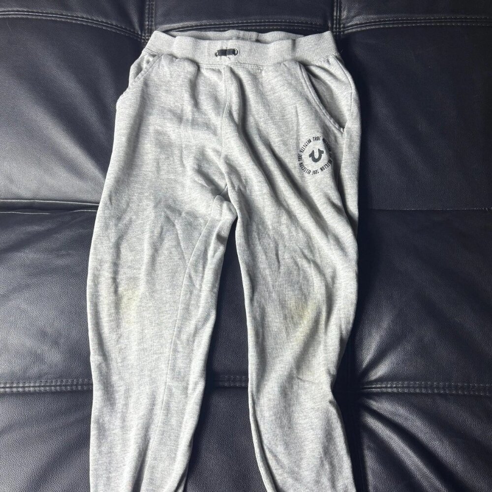 True Religion Women’s Sweatpants Size XS /‎ Kids Large Grey Joggers Lounge